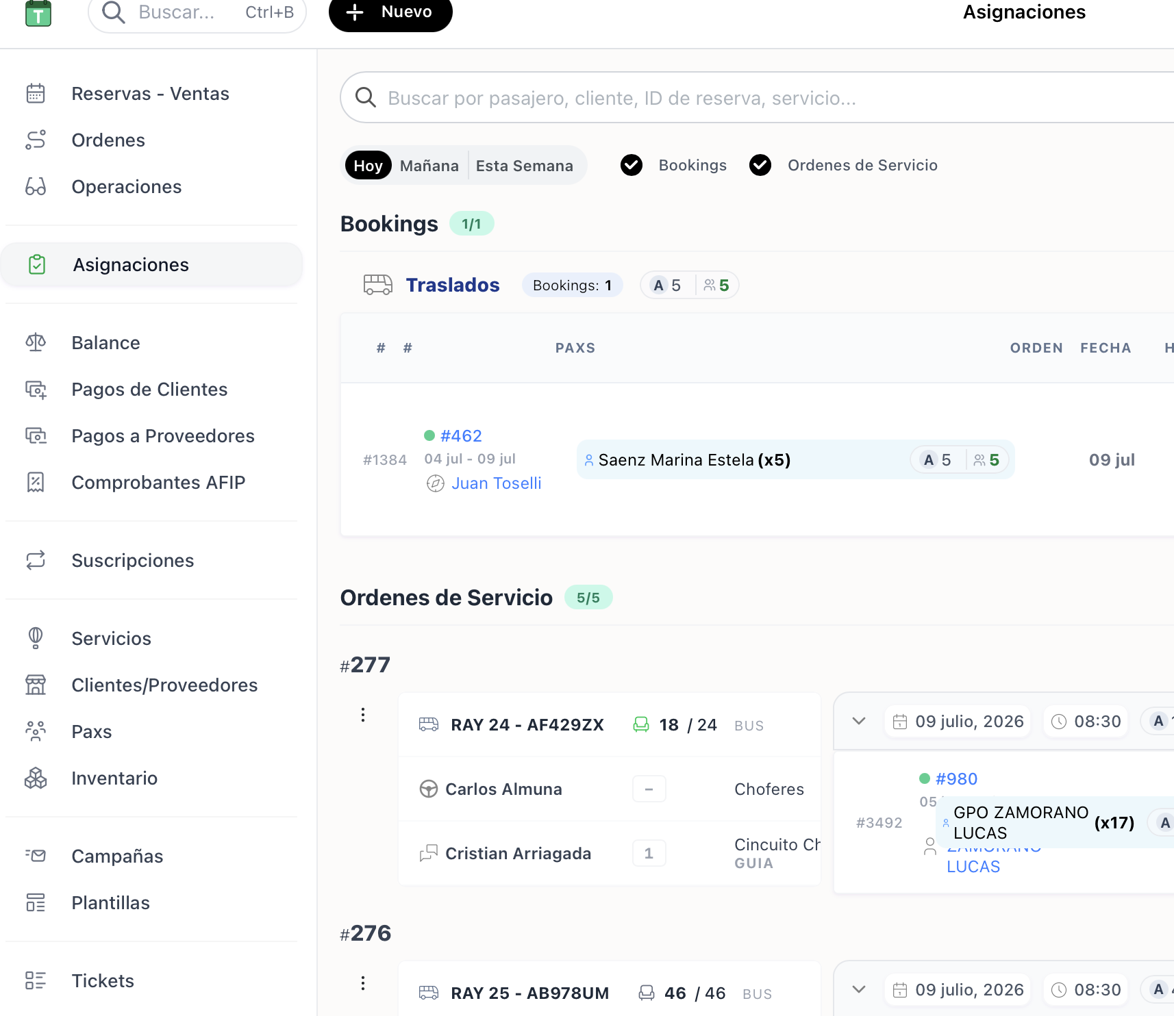 1. Portal multitenant con asignaciones activas