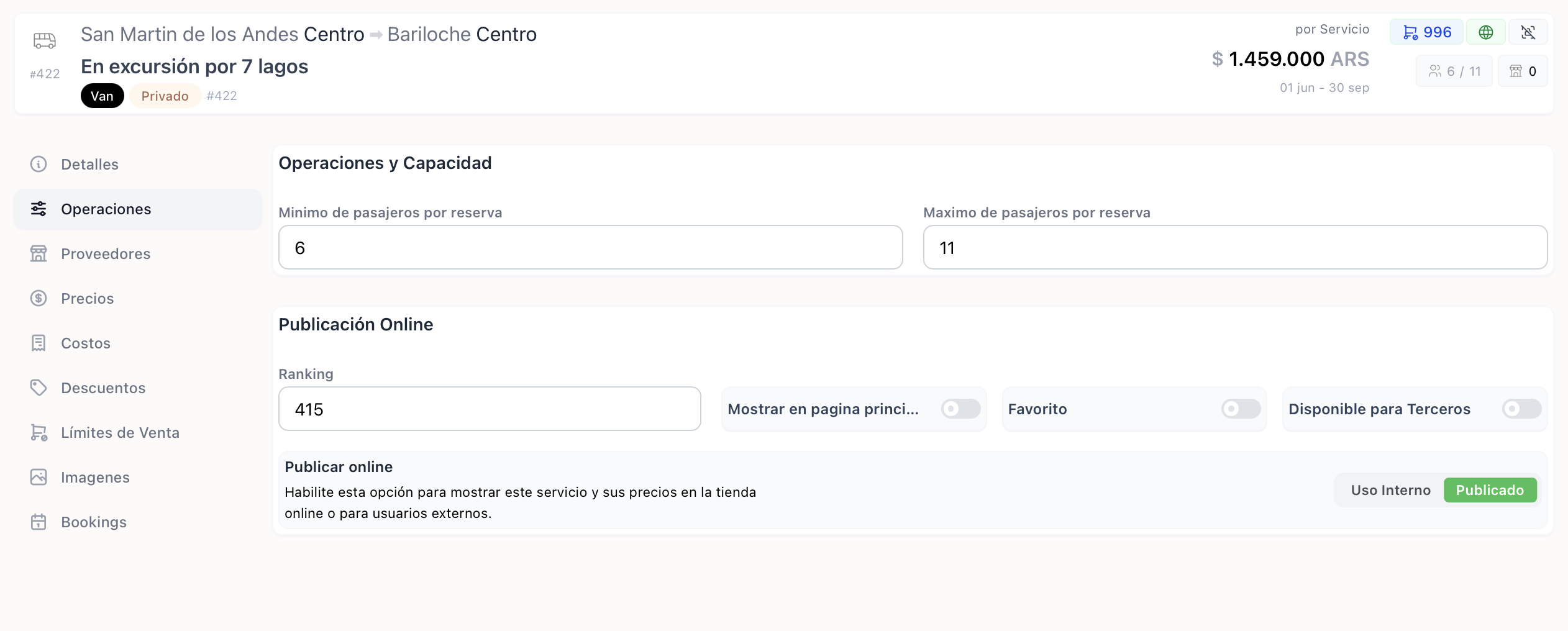 2. Habilitación de servicio para distribución de terceros